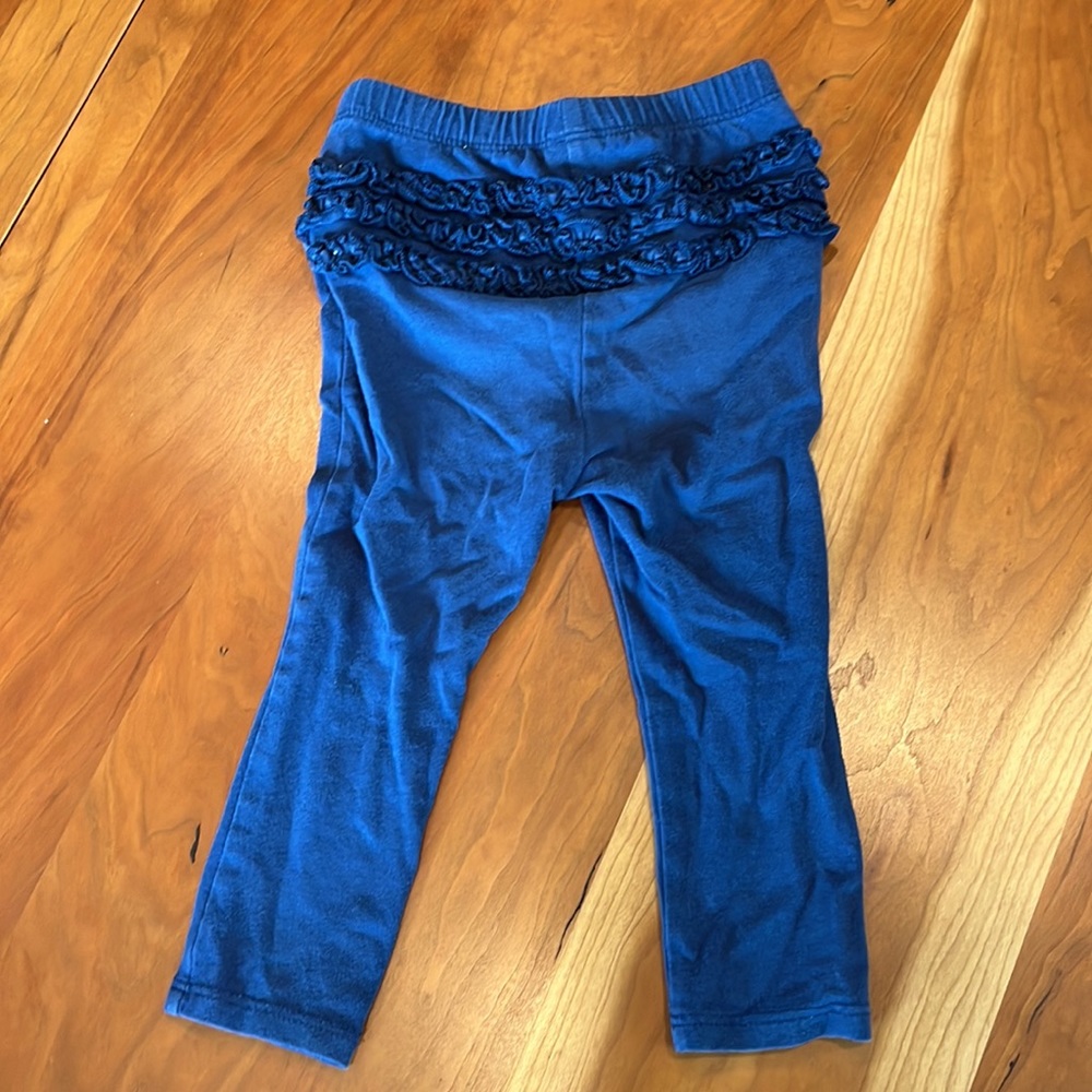 BOGO navy blue leggings with ruffles on the back